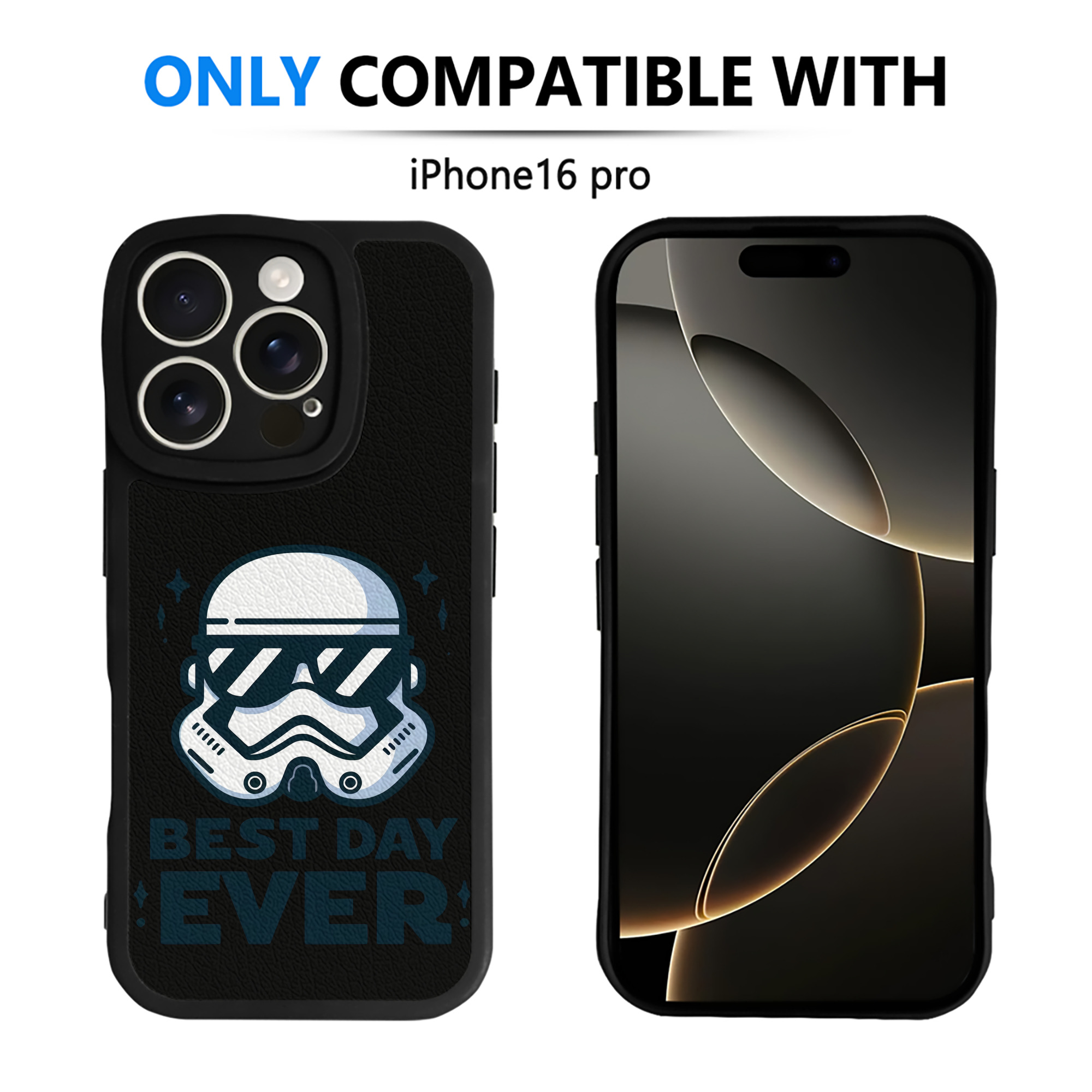 （画像用） スター・ウォーズ Star Wars 【iPhone 16シリーズ対応】シリコンスマホケース（レザー調） 材質：シリコン